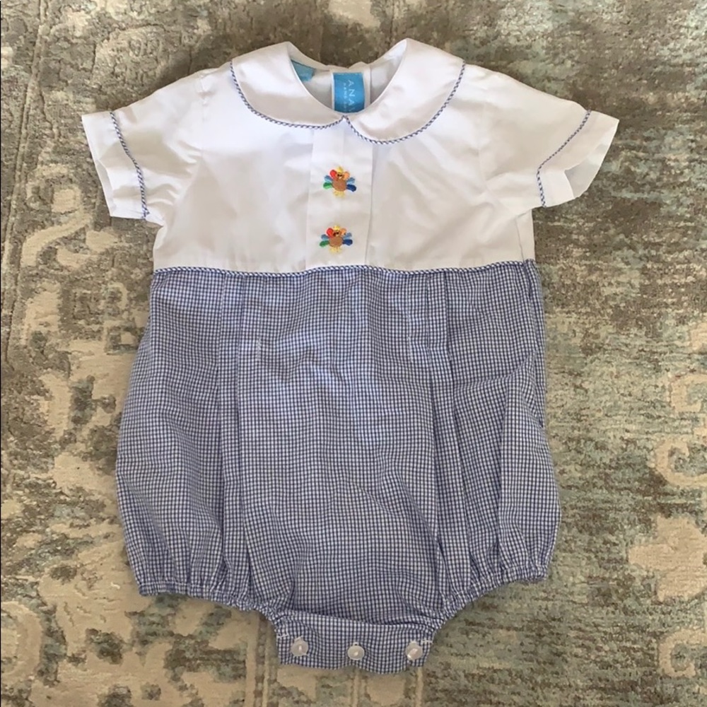 Smocked Turkey Onesie